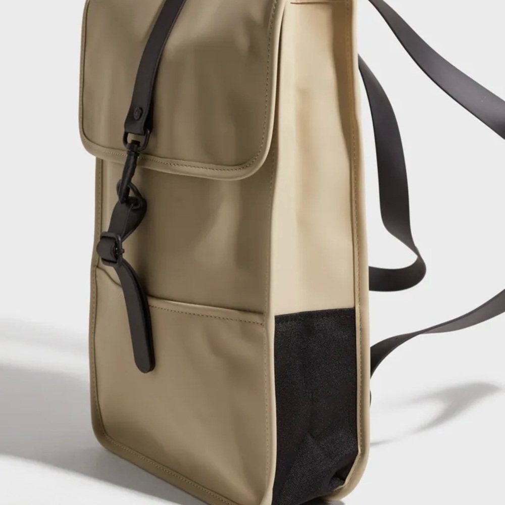 RAINS Tan (Sand) Backpack Mini - Picture 4 of 6